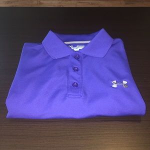 Purple Under Armour polo